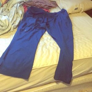 Blue scrub pants